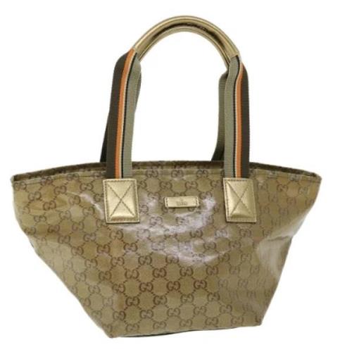 Pre-owned Canvas shoulder-bags Gucci Vintage , Orange , Dames