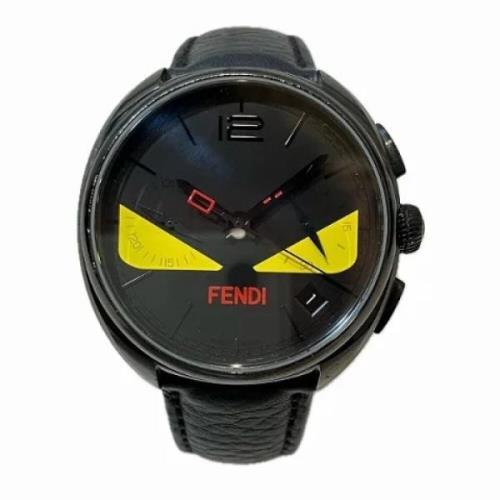 Pre-owned Metal watches Fendi Vintage , Black , Dames