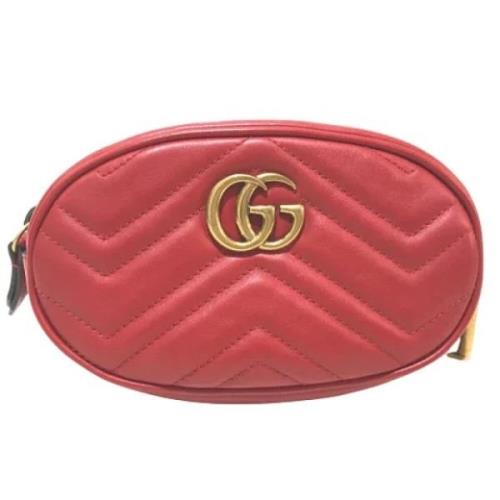 Pre-owned Leather gucci-bags Gucci Vintage , Red , Dames