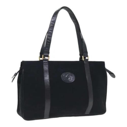 Pre-owned Cotton totes Chanel Vintage , Black , Dames