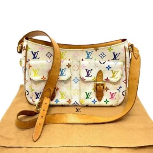 Pre-owned Canvas louis-vuitton-bags Louis Vuitton Vintage , White , Da...