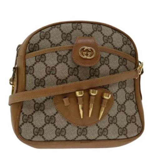 Pre-owned Leather gucci-bags Gucci Vintage , Beige , Dames