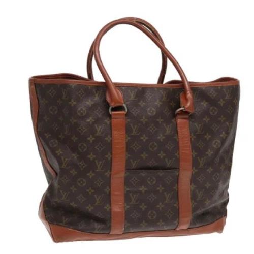 Pre-owned Canvas totes Louis Vuitton Vintage , Brown , Dames