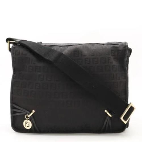 Pre-owned Canvas crossbody-bags Fendi Vintage , Black , Dames