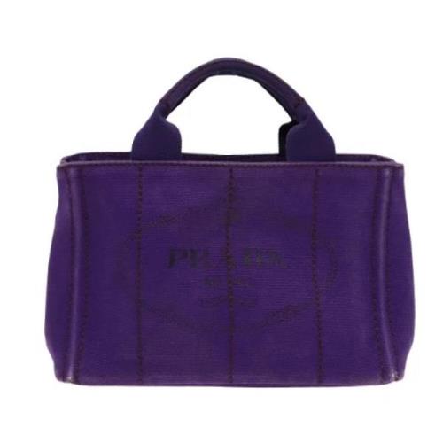 Pre-owned Canvas prada-bags Prada Vintage , Purple , Dames