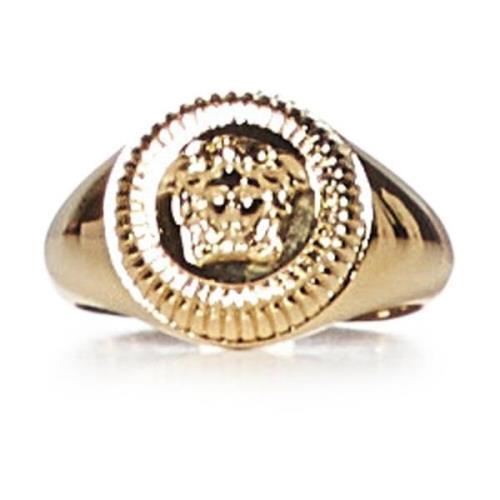 Gouden Medusa Biggie Embleem Metalen Band Versace , Yellow , Heren