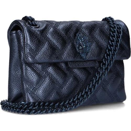 Blauwe Mini Kensington Drench Schoudertas Kurt Geiger , Blue , Dames