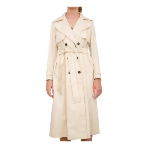 Stijlvolle Trenchcoat voor Vrouwen Marella , Beige , Dames