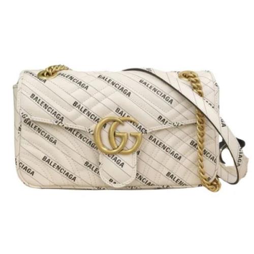 Pre-owned Leather gucci-bags Gucci Vintage , Beige , Dames