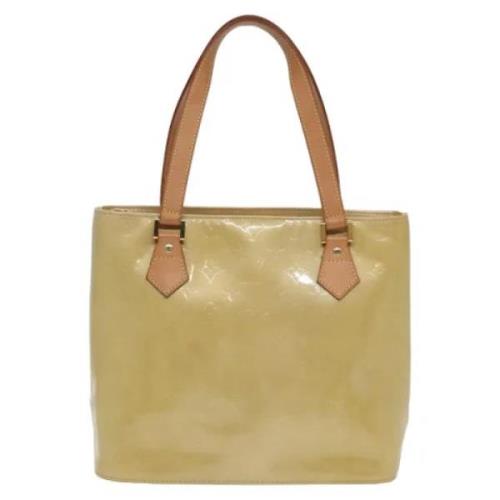 Pre-owned Leather totes Louis Vuitton Vintage , Beige , Dames