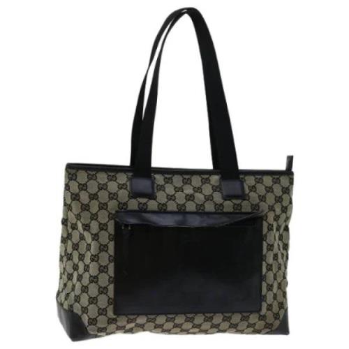 Pre-owned Canvas totes Gucci Vintage , Brown , Dames