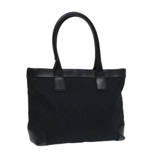 Pre-owned Canvas totes Gucci Vintage , Black , Dames