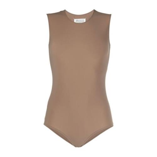 Beige Tank Bodysuit Maison Margiela , Brown , Dames