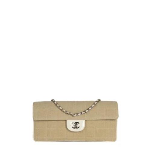 Pre-owned Canvas chanel-bags Chanel Vintage , Beige , Dames