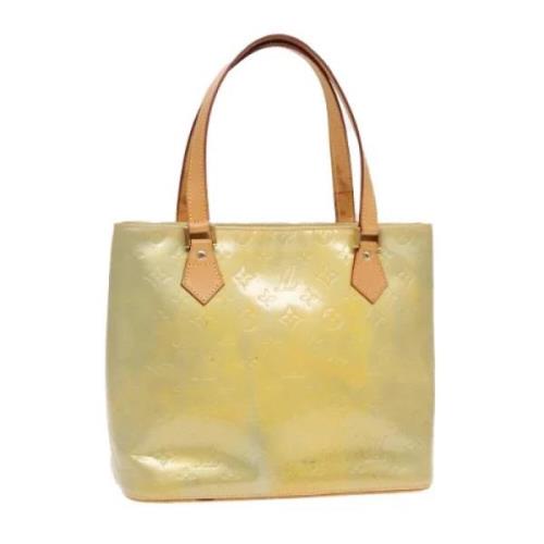 Pre-owned Leather handbags Louis Vuitton Vintage , Yellow , Dames