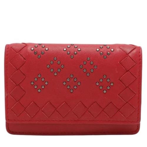 Pre-owned Leather wallets Bottega Veneta Vintage , Red , Dames