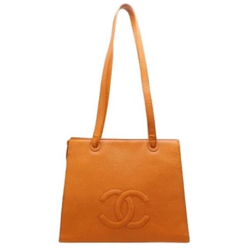 Pre-owned Leather chanel-bags Chanel Vintage , Brown , Dames