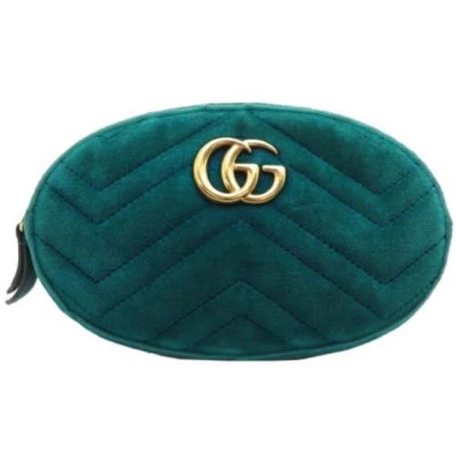 Pre-owned Suede gucci-bags Gucci Vintage , Green , Dames