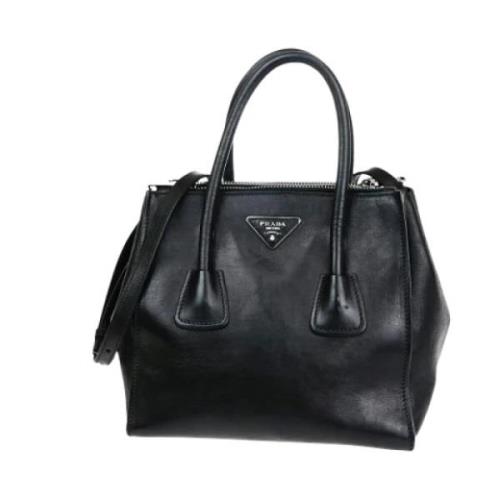 Pre-owned Leather prada-bags Prada Vintage , Black , Dames