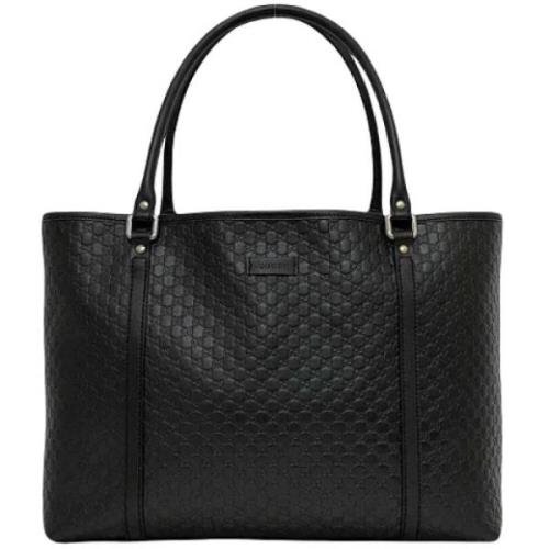 Pre-owned Leather gucci-bags Gucci Vintage , Black , Dames