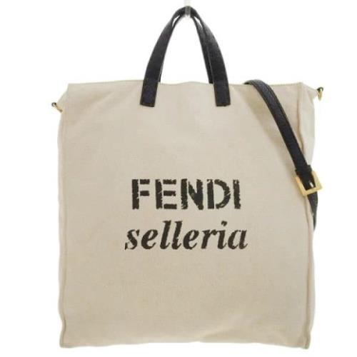 Pre-owned Canvas fendi-bags Fendi Vintage , Beige , Dames