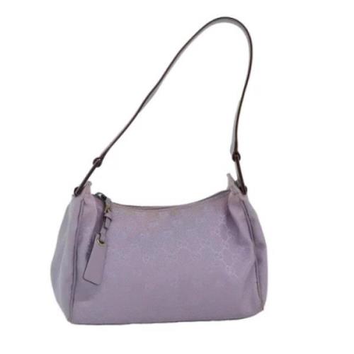 Pre-owned Canvas gucci-bags Gucci Vintage , Purple , Dames