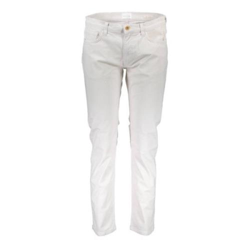 Modieuze en Comfortabele Damesbroeken Jeans Gant , White , Dames