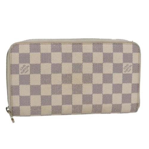 Pre-owned Canvas wallets Louis Vuitton Vintage , White , Dames