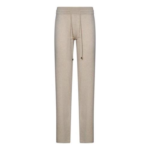 Beige Cashmere Broek Straight Leg Malo , Beige , Dames