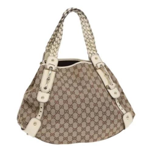 Pre-owned Canvas totes Gucci Vintage , Brown , Dames