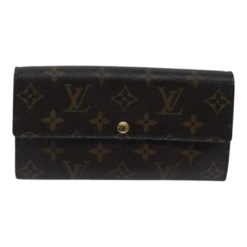 Pre-owned Canvas wallets Louis Vuitton Vintage , Brown , Dames