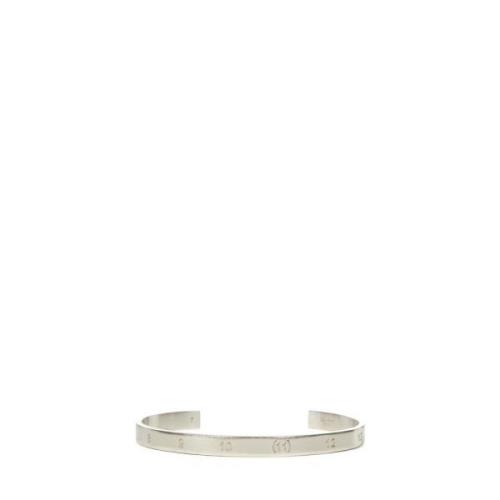 Gegraveerde Zilveren Uniseks Sieraden Maison Margiela , Gray , Dames