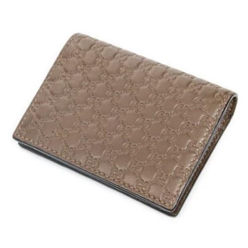 Pre-owned Leather wallets Gucci Vintage , Brown , Dames