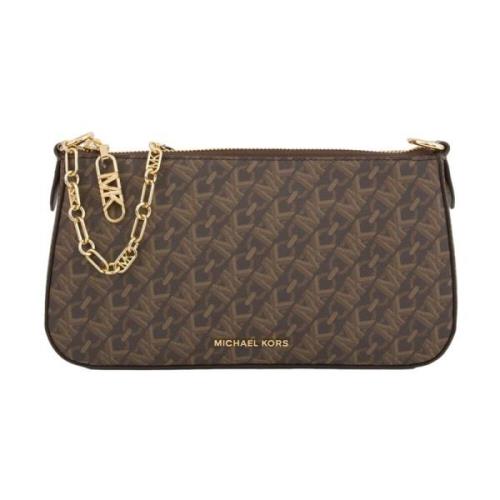 Bruin Leren Accessoires Michael Kors , Brown , Dames