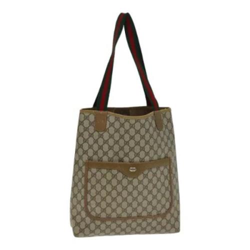 Pre-owned Leather gucci-bags Gucci Vintage , Beige , Dames