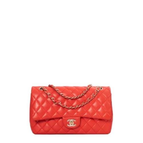 Pre-owned Leather chanel-bags Chanel Vintage , Red , Dames