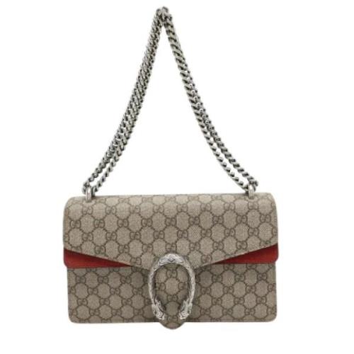 Pre-owned Suede gucci-bags Gucci Vintage , Beige , Dames