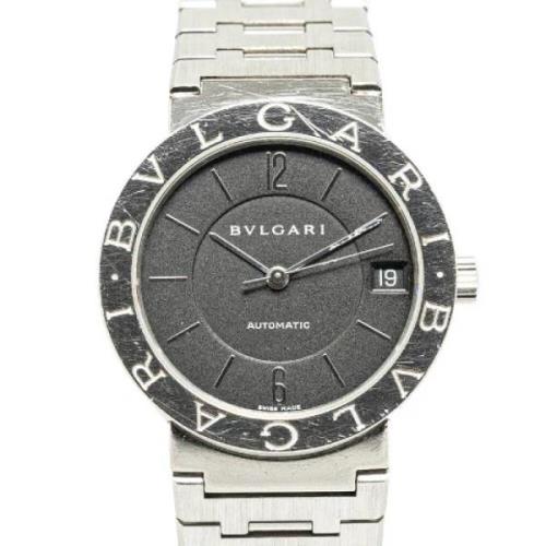 Pre-owned Metal watches Bvlgari Vintage , Black , Heren