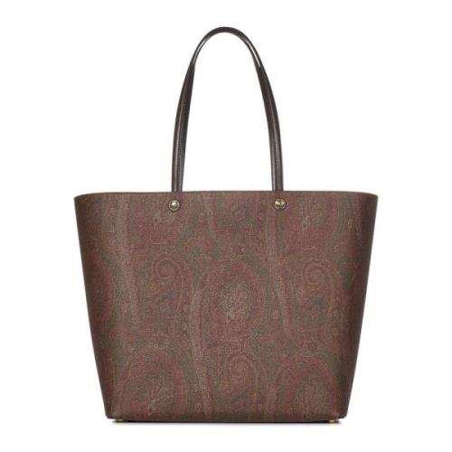 Bruine Paisley Jacquard Schoudertas Etro , Brown , Dames