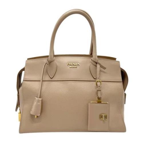 Pre-owned Leather prada-bags Prada Vintage , Beige , Dames