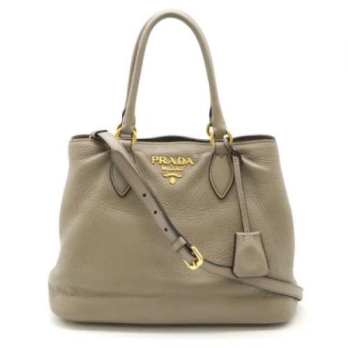 Pre-owned Leather prada-bags Prada Vintage , Beige , Dames