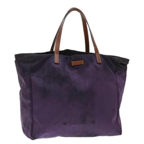 Pre-owned Canvas gucci-bags Gucci Vintage , Purple , Dames