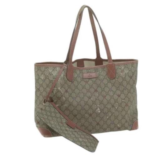 Pre-owned Canvas gucci-bags Gucci Vintage , Beige , Dames