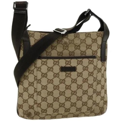 Pre-owned Canvas gucci-bags Gucci Vintage , Beige , Dames