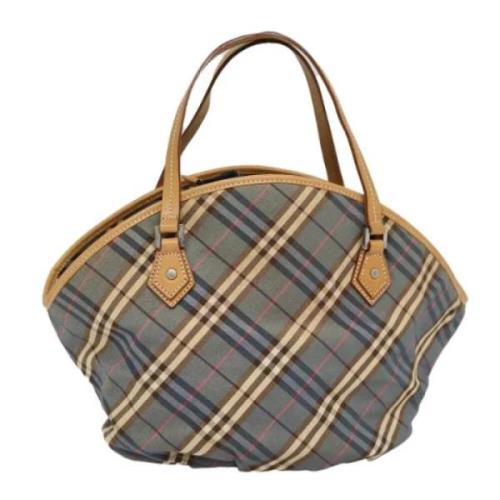 Pre-owned Canvas handbags Burberry Vintage , Blue , Dames