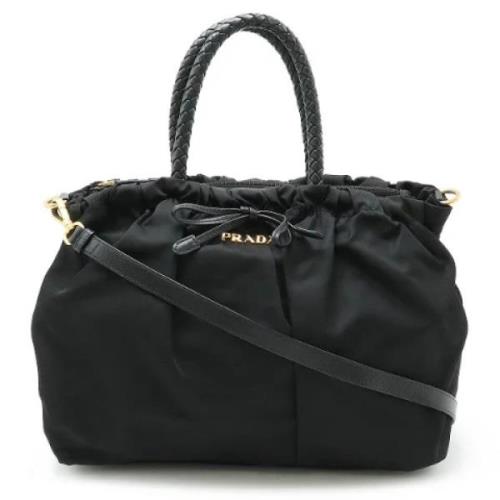 Pre-owned Canvas handbags Prada Vintage , Black , Dames