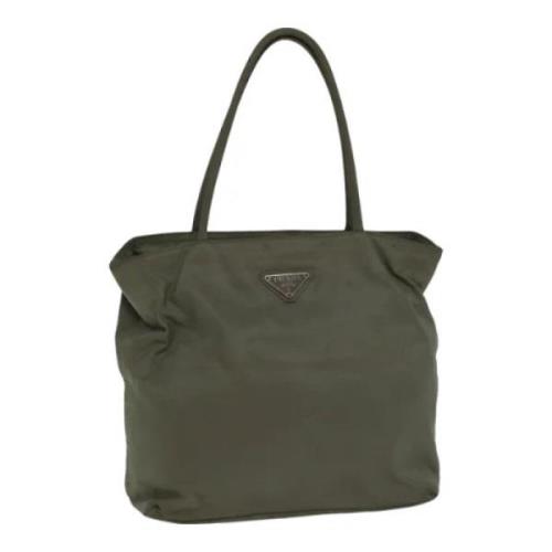 Pre-owned Nylon totes Prada Vintage , Green , Dames