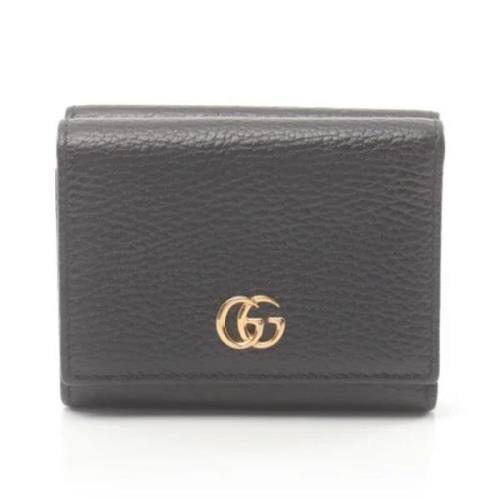 Pre-owned Leather wallets Gucci Vintage , Black , Dames