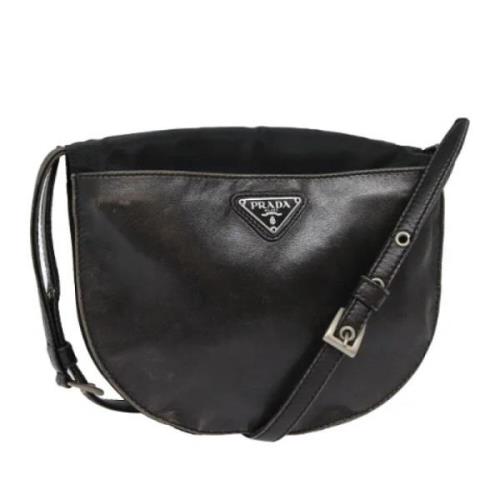 Pre-owned Leather prada-bags Prada Vintage , Black , Dames