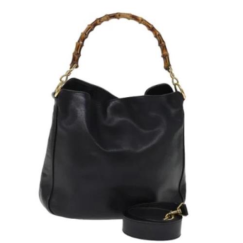 Pre-owned Leather gucci-bags Gucci Vintage , Black , Dames